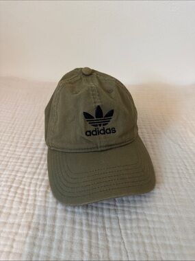 adidas olive green ball cap